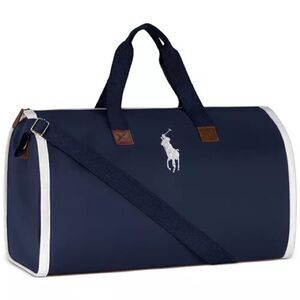 Ralph Lauren Navy/ White Limited Edition Novelty Boston 2-in-1 Bag